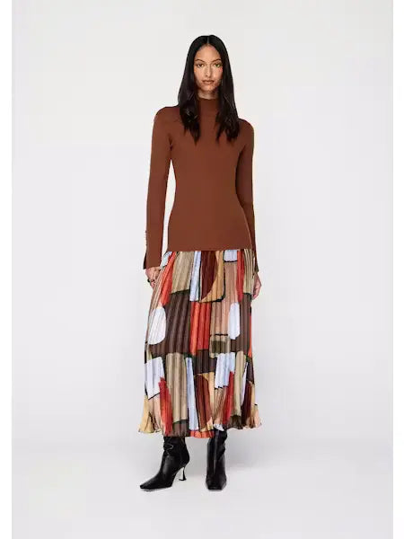 Vela Knit Top in Toffee