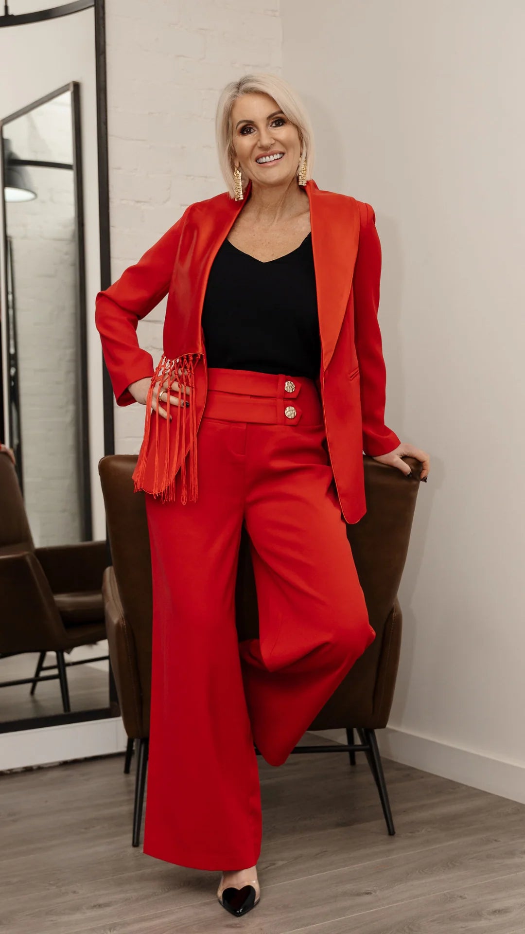 Kingsley Tailored Suit - Red