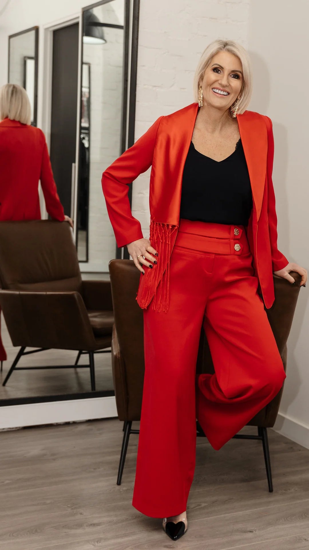 Kingsley Tailored Suit - Red