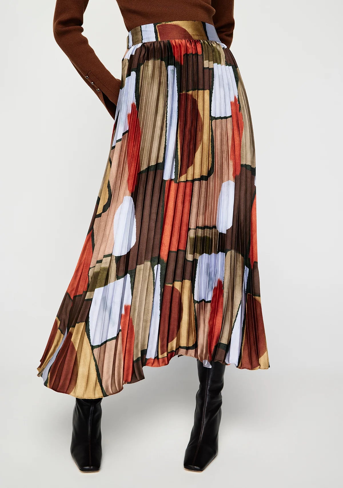 Koa Pleated Skirt - back view
