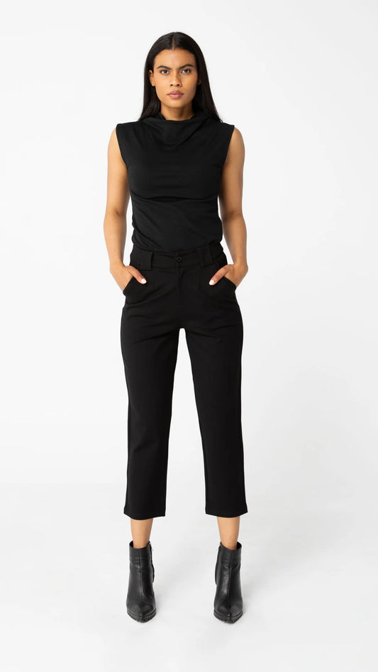 Ruby Cotton Air Top in Black