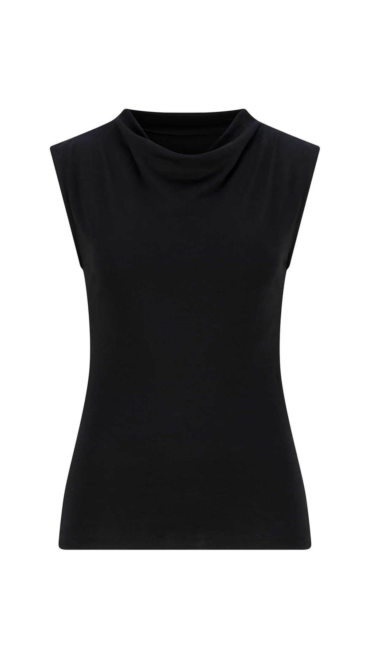 Ruby Cotton Air Top in Black - alternate view