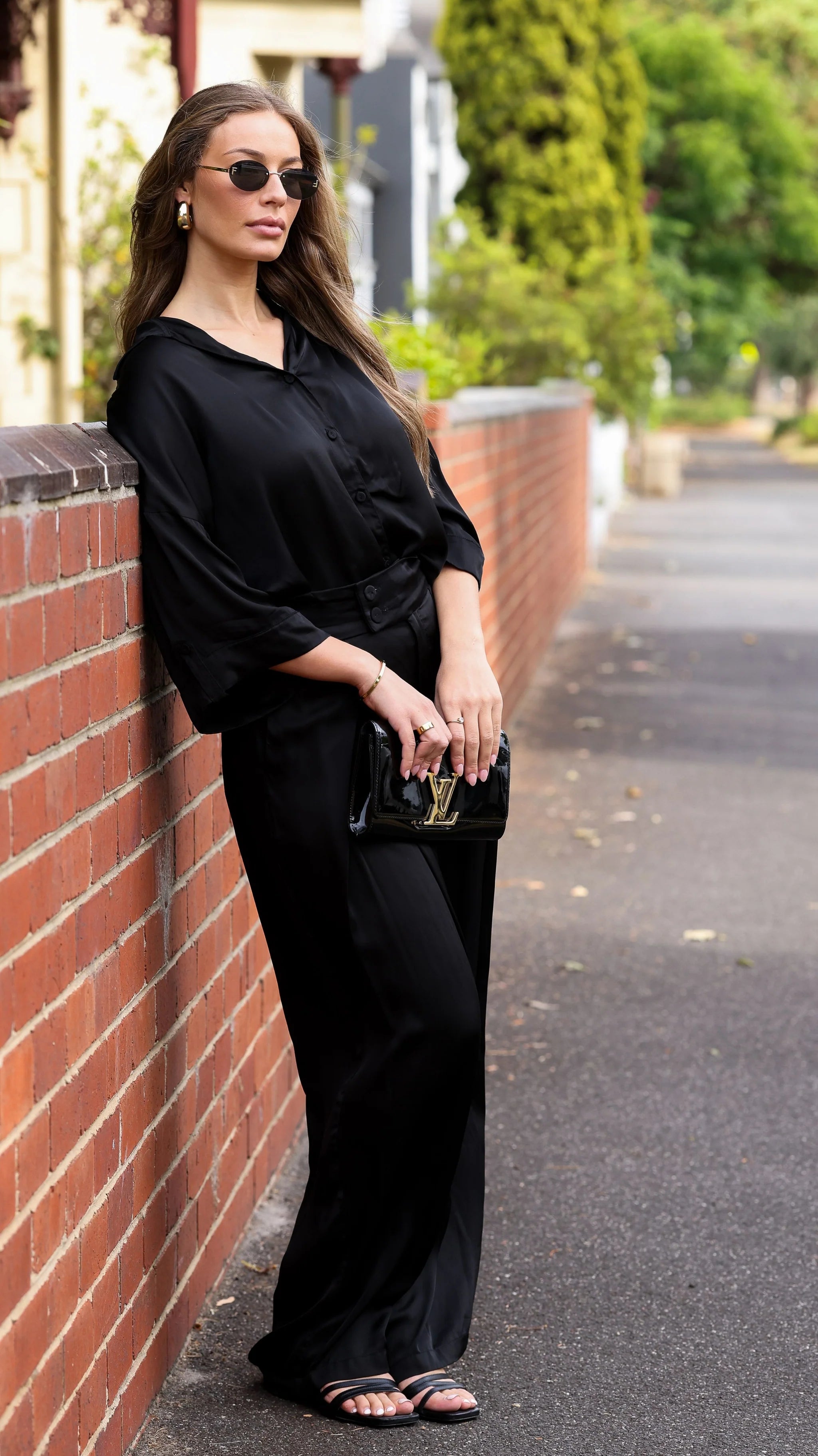 Sarita Bespoke Satin Shirt and Pants