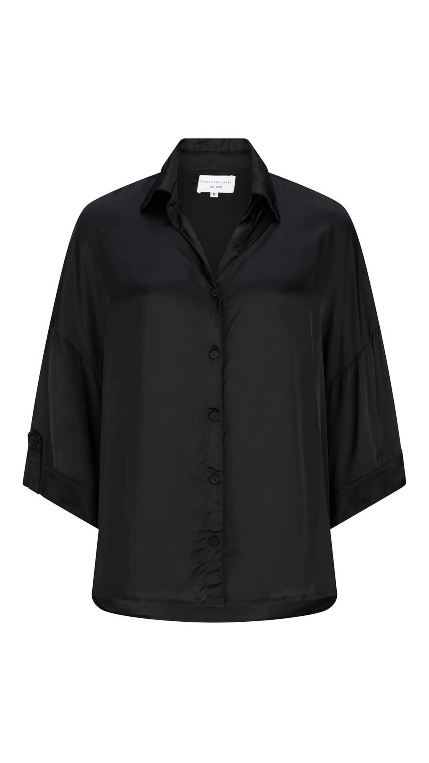Sarita Satin Shirt detail