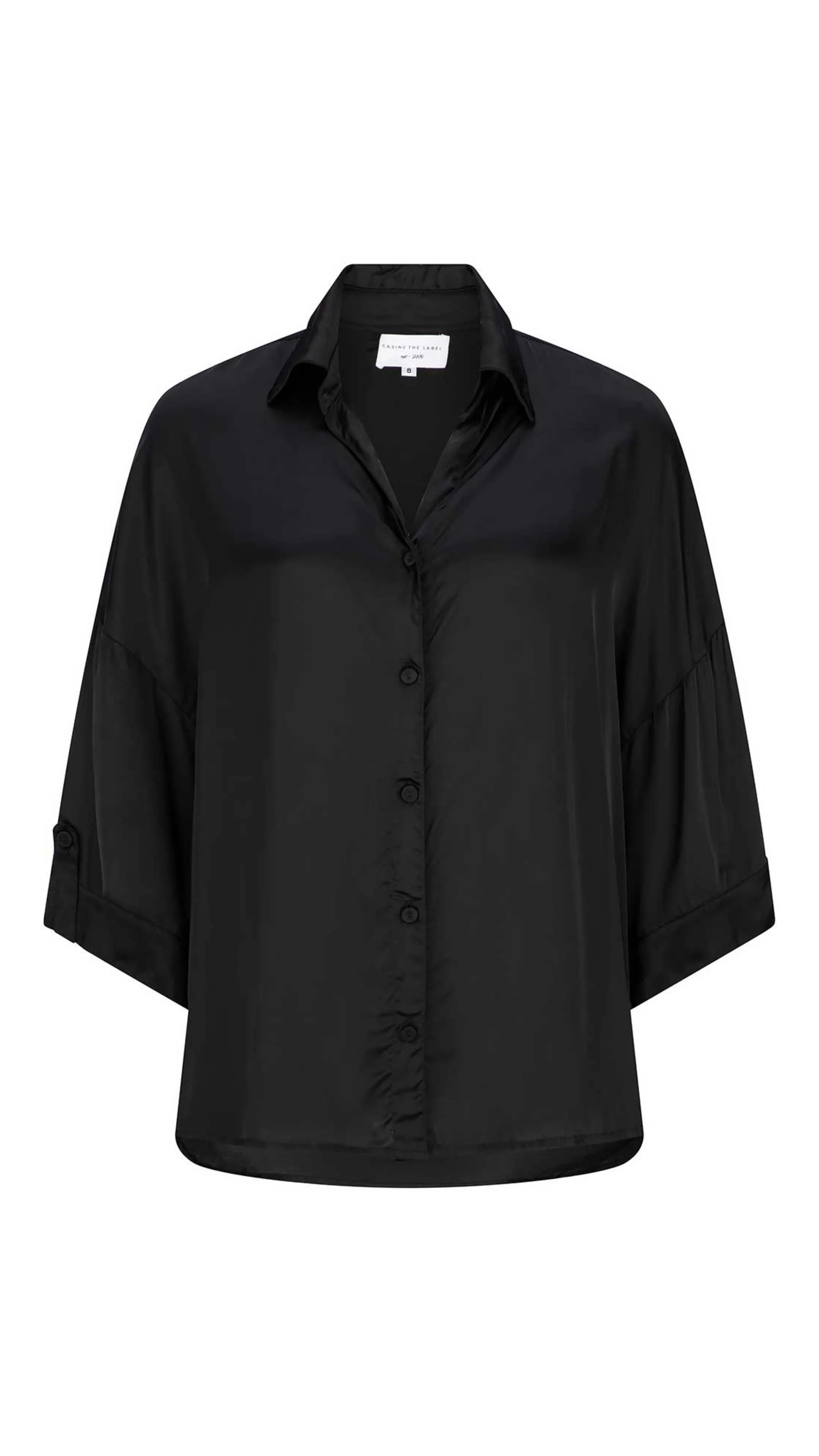Sarita Satin Shirt detail